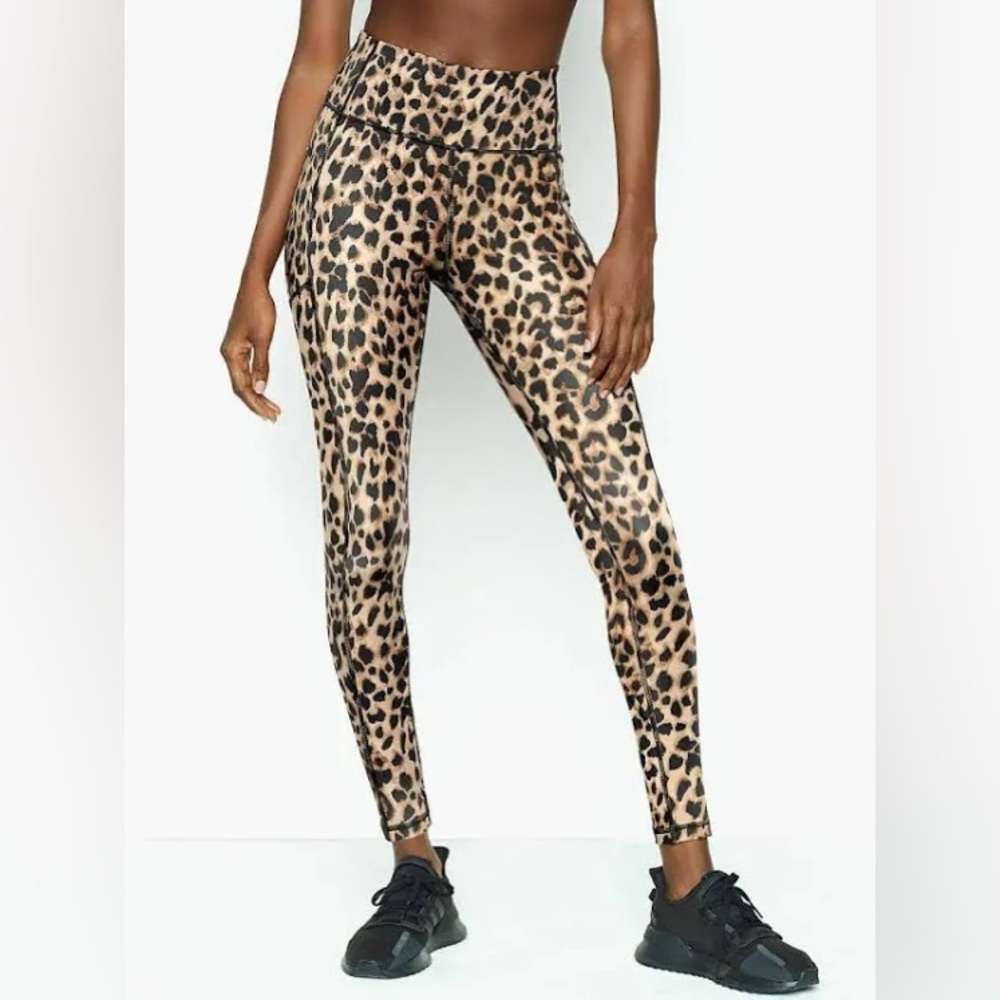 Victorias Secret Leopard Print Leggings - Two Pocket, High Waist